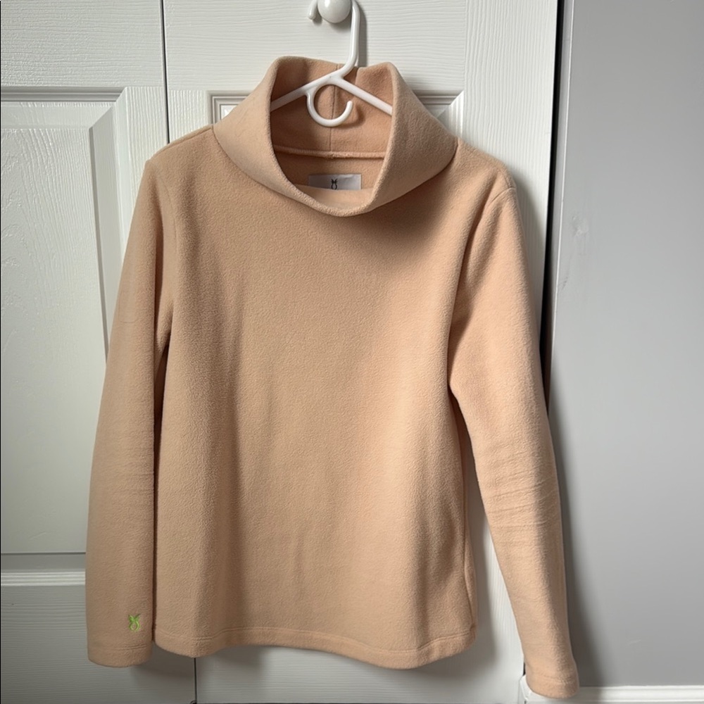 Dudley Stephens Cream Turtleneck Sweatshirt